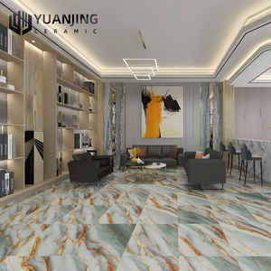 Azulejos <span class=keywords><strong>de</strong></span> Porcelana <span class=keywords><strong>de</strong></span> Lujo con Acabado Brillante para Pisos, 600x600mm, Diseño <span class=keywords><strong>de</strong></span> Alta Gama para Sala <span class=keywords><strong>de</strong></span> Estar y Vestíbulo, con Patrones <span class=keywords><strong>de</strong></span> Mármol - Product Image 2