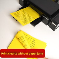 Papier copie en pâte de bois recyclable teinté jaune, formats A4/A3/A5/A6, 500 feuilles/paquet, 80g/70g, Jaune citron vif et Jaune doré