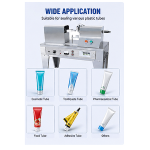 Scelleuse de tubes industrielle semi-automatique à ultrasons, scelleuse de flexibles pneumatique pour la crème cosmétique et les soins de la peau - Product Image 2