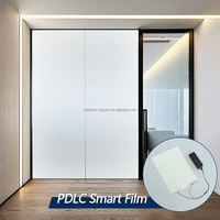Échantillon de film intelligent auto-adhésif, film intelligent PDLC électronique commutable pour la protection de la vie privée des bureaux, des maisons et des magasins, film PDLC