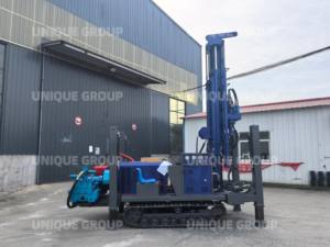 UNIQUE Engin de forage de puits d'eau portable robuste à moteur diesel, avec moteur de pompe de boîte de vitesses, puissance 55 kW, entraînement supérieur, rotation hydraulique, Max - Product Image 3