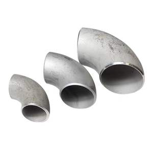 Pipa <span class=keywords><strong>Stainless</strong></span> <span class=keywords><strong>Steel</strong></span> 304 316, mulus pas Radius panjang siku - Product Image 1