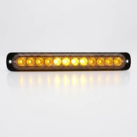 Feux de signalisation stroboscopiques LED bicolores blanc et rouge 12 LED 7,5 pouces IP67 10-30V en matériau PC avec garantie d'un an pour camion