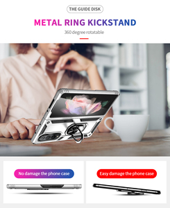 Soporte de anillo de Kickstand para samsung <span class=keywords><strong>galaxy</strong></span> fold 4 <span class=keywords><strong>zflip</strong></span> 4, funda plegable <span class=keywords><strong>3</strong></span>, venta al por mayor - Product Image 4