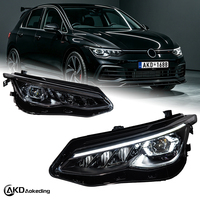 Phare avant de style automobile pour Volkswagen Golf 8, phare LED 2021-2024, lentille de projecteur haute puissance, signal dynamique DRL, pièces automobiles
