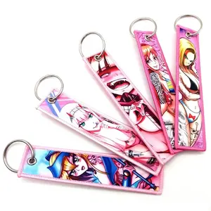 Populaire anime tissé Jet tag porte-clés anime broderie porte-clés Feric porte-clés étiquette - Product Image 4