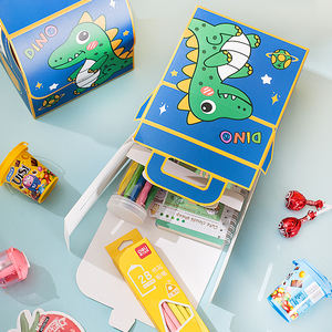Scatola regalo per bambini scatola vuota per snack per caramelle zaino scatola per timbri portatili per imballaggi alimentari realizzati in cartone resistente - Product Image 3