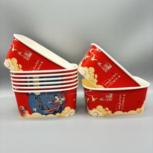 Recipientes Desechables Rectangulares y Cuadrados para Ensaladas, Impresos Personalizados de Alta Calidad, para Comida para Llevar o Sushi - Product Image 3