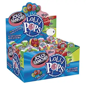 JOLLY RANCHER Lollipops 벌크 캔디, 캔디 구색, 단일 상자에 50 카운트 [2 박스]