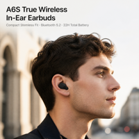 Écouteurs TWS BT Mini Earbud V5.2 ANT avec étui de charge, longue durée de vie de la batterie, écouteurs pour le sport/le téléphone/les déplacements OEM/ODM