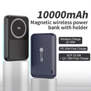 Banco de Energía Portátil Magnético de 10000 mAh con Carga Rápida, Cargador Inalámbrico, Soporte para Teléfono, Paquete de Batería de 5000 mAh - Product Image 2