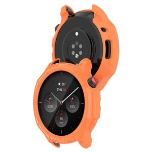 Couverture de pare-chocs de cadre de bord évidé pour <span class=keywords><strong>Amazfit</strong></span> <span class=keywords><strong>GTR4</strong></span> / <span class=keywords><strong>GTR4</strong></span> Pro Armor Scale TPU Smart Watch étui de protection - Product Image 3