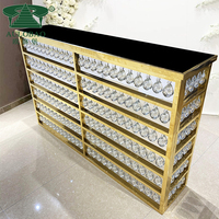 Comptoir de Bar commercial en acier inoxydable, mobilier de fête, vente en gros