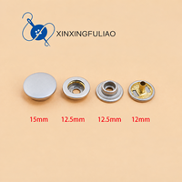 Bouton-pression métallique 402 403, boutons plaqués cuivre à trois trous, bouton-pression à 4 trous pour vêtements et outils