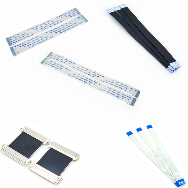 AWM 2896 80C VW-1 8 Pin Tin Plated Copper Conductor PTFE/PVC Insulated FFC Flex Ribbon Cable for PS5/PS4 Display-Electronic Use