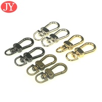 Fermoirs en alliage de zinc 10mm fermoirs de homard de couleur or brillant chaîne en métal mousqueton à ressort pour sacs à main