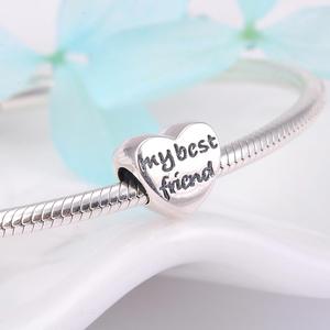 Bracelets breloques en argent Sterling 925 pour femme, bijoux, perles My best Friends, cadeau d'amitié, nouvelle collection Offre Spéciale - Product Image 2