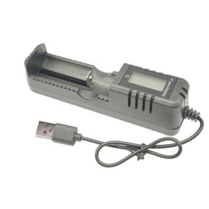 Зарядное устройство <span class=keywords><strong>USB</strong></span> Type-C с ЖК-дисплеем, 1 слот для перезаряжаемой батареи, с фонариком и микрофоном - Product Image 4