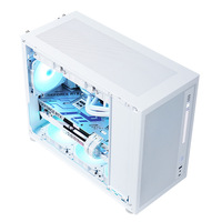 Lovingcool 2024 Nouveau Design DIY Graffiti CPU Cooler Case MATX ITX PC Châssis Mid Tower Gaming Computer Case avec 120mm RGB Fan