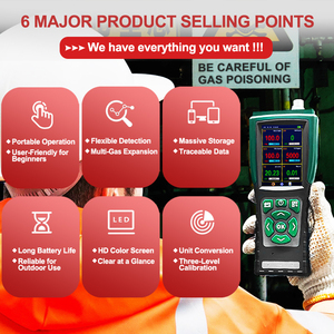 Taşınabilir Çoklu Gaz Kaçağı Analizörü O2 N2 Ozon %95 Azot %5 Hidrojen Kaçak Dedektörü Yeni Teknoloji Petrol ve Gaz Endüstrisi için - Product Image 4