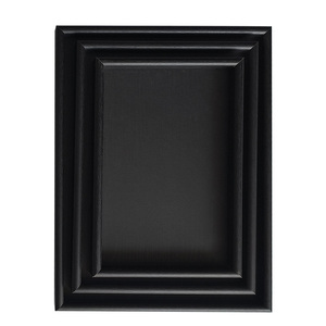 Đen MDF khay gỗ đơn Tier trang trí hình chữ nhật khay cho nhà bếp sử dụng đối với trang sức Display Counter dresser Bàn cà phê - Product Image 3