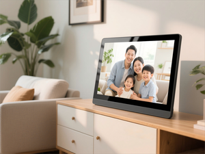 <span class=keywords><strong>Cadre</strong></span> <span class=keywords><strong>photo</strong></span> <span class=keywords><strong>numérique</strong></span> <span class=keywords><strong>WiFi</strong></span> intelligent avec lecture audio-vidéo Carrousel de défilement automatique Contrôle des applications et fonctionnalités de mise à jour - Product Image 3