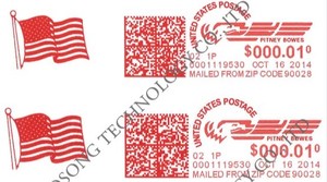 Cartouche d'encre de compteur 4135554T <span class=keywords><strong>Hasler</strong></span> IH600/IH600AF/IH600HF/IH700/IH750, IN600/IN700/IN750 compteur d'affranchissement rouge - Product Image 6