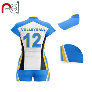Ontwerp Uw Eigen Ademend Volleybal Shirt Aangepaste Korte Mouwen Sublimatie Volleybal Jersey - Product Image 3