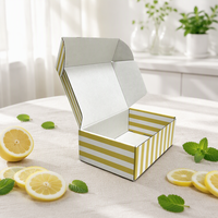 Boîte d'expédition en carton ondulé personnalisée avec logo, emballage écologique en kraft, boîte pour marque alimentaire, boîtes d'expédition personnalisées pour la vente au détail