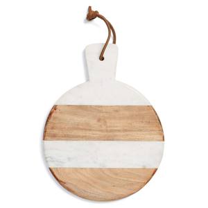 Planche à découper en bois d'acacia au design unique et planche à découper en marbre blanc pour ustensiles de cuisine pour la maison et les hôtels - Product Image 6