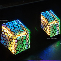 Pixel-Steuerbare LED-Bühnenbeleuchtung 3*500W COB RGB Hintergrundbeleuchtung Professionelle DMX512 RDM Vintage Sechseck-Lampe für Hochzeit DJ