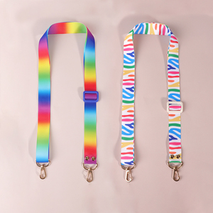 Tùy Chỉnh Cầu Vồng Đầy Màu Sắc Gradient Truyền Nhiệt <span class=keywords><strong>Polyester</strong></span> Điện Thoại Di Động Dây Đeo Chống Trộm Có Thể Điều Chỉnh Crossbody Điện Thoại Di Động Dây Buộc - Product Image 1