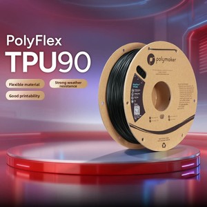 Filament d'impression 3D <span class=keywords><strong>Polymaker</strong></span> <span class=keywords><strong>PolyFlex</strong></span> TPU90, souple, résistant aux intempéries, flexible, 1,75 mm et 2,85 mm, 750 g, fabriqué en Chine - Product Image 1