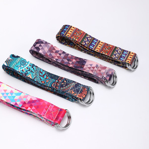 Sangle de yoga extensible en polyester personnalisée pour tapis de yoga - Product Image 6