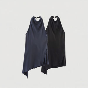 Top Halter Morado Informal de Moda para Mujer, Tejido Transpirable con Diseño de Espalda Descubierta - Product Image 2