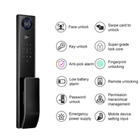 Fabricants CE FCC Interphone Vidéo 7-en-1 Tuya avec Reconnaissance Faciale, Veineuse et Empreinte Digitale, Serrure de Porte Intelligente de Sécurité à Entrée Sans Clé