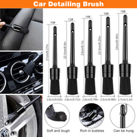 Kit d'équipement de nettoyage automobile : Perche télescopique de 3,6 m pour brosse à eau, outils de detailing auto, brosse pour jantes, brosse pour aérations intérieures, tampon de cirage
