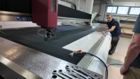 Machine de découpe à jet d'eau haute performance série L 4137 bars, découpeuse CNC rapide pour granit