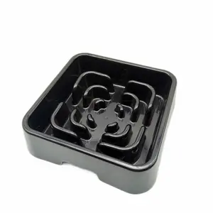 Benutzer definiertes Logo Großhandel rutsch feste umwelt freundliche Kunststoff Reise Haustier Slow Feeder Hunden apf Tiernahrung Slow Anti-Choke Bowl Slow Feeder