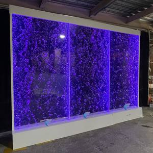 Panel de pared de burbujas de agua danzante de acrílico con iluminación LED multicolor - Product Image 3