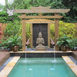 Statue <span class=keywords><strong>de</strong></span> <span class=keywords><strong>bouddha</strong></span> en marbre <span class=keywords><strong>de</strong></span> grande taille avec <span class=keywords><strong>fontaine</strong></span> d'eau pour la décoration - Product Image 4