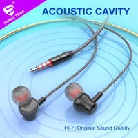 Harga Pabrik Earphone In-ear Berkabel 3.5mm HiFi IPX4 Tahan Air dengan Speaker & Mic untuk IPhone/Android