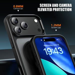 Magetic Matte Armor Design Case para iPhone 17 Series Funda trasera dura a prueba de golpes con características de protección de cámara antihuellas dactilares - Product Image 5
