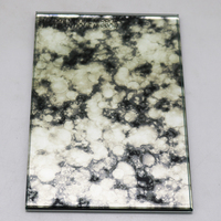Miroir antique décoratif en verre, sur mesure, fait main, à motifs, rétro, vieilli, sans cadre, mural, luxe, pour hôtel