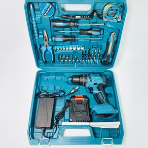 Juego de 32 Piezas de Taladro Inalámbrico de Litio Recargable de 20 V, Taladro Percutor Inalámbrico, Destornillador Eléctrico, Juego de Herramientas Combinadas - Product Image 2