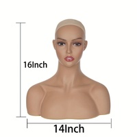 Tête de Mannequin Réaliste pour Présentation et Formation de Perruques, Mannequin Femme