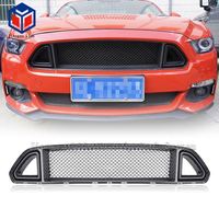 Grille de calandre supérieure à impression par transfert d'eau pour capot avant Mustang 2015 2016 2017
