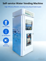 Distributeur d'eau extérieur en libre-service à osmose inverse, borne de distribution d'eau en acier inoxydable, fonctionnant à pièces, SDK Mobile