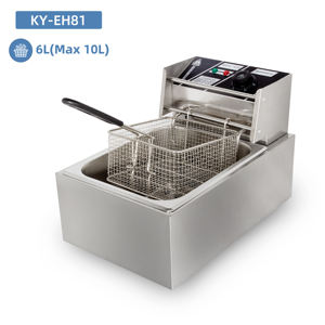 <span class=keywords><strong>Friteuse</strong></span> électrique commerciale en acier inoxydable, v, 6L, appareil à friture <span class=keywords><strong>pour</strong></span> frites et pommes de terre, réservoir unique - Product Image 2