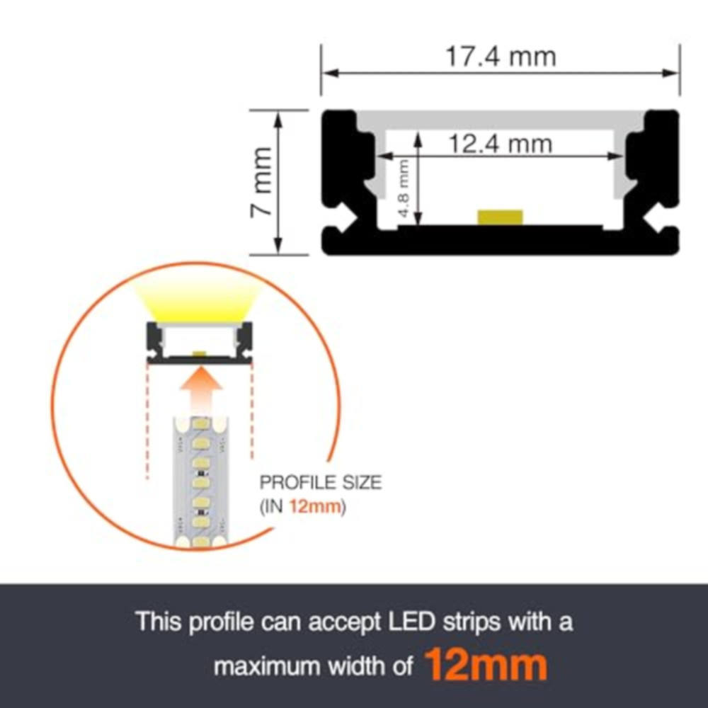 Warehouse Led Aluminum Channel Extrusion Housing Mounted Cinema Profile Light Outdoor Step Lights Led Strip Aluminum Profile